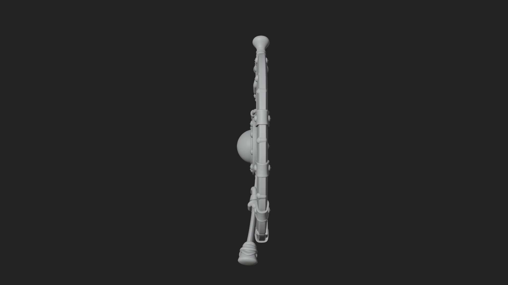 Riveted Round War Shield Model Design 5 3D Print Model 3D Model