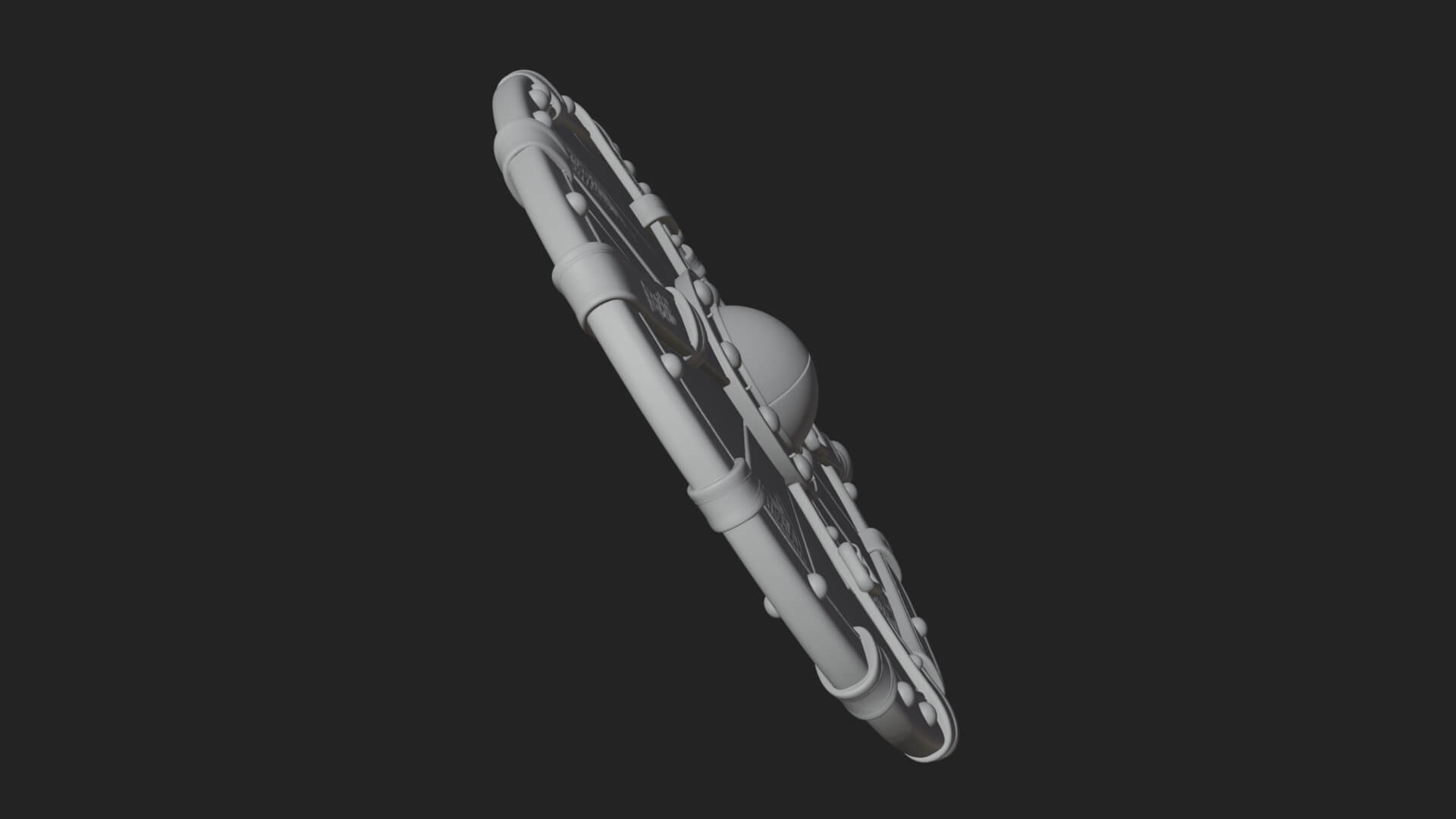 Riveted Round War Shield Model Design 7 3D Print Model 3D Model