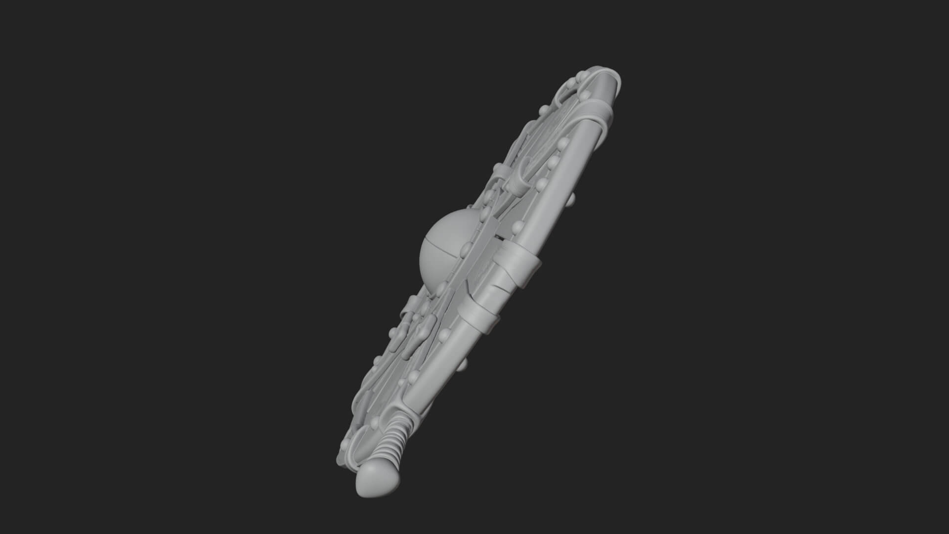 Riveted Round War Shield Model Design 7 3D Print Model 3D Model