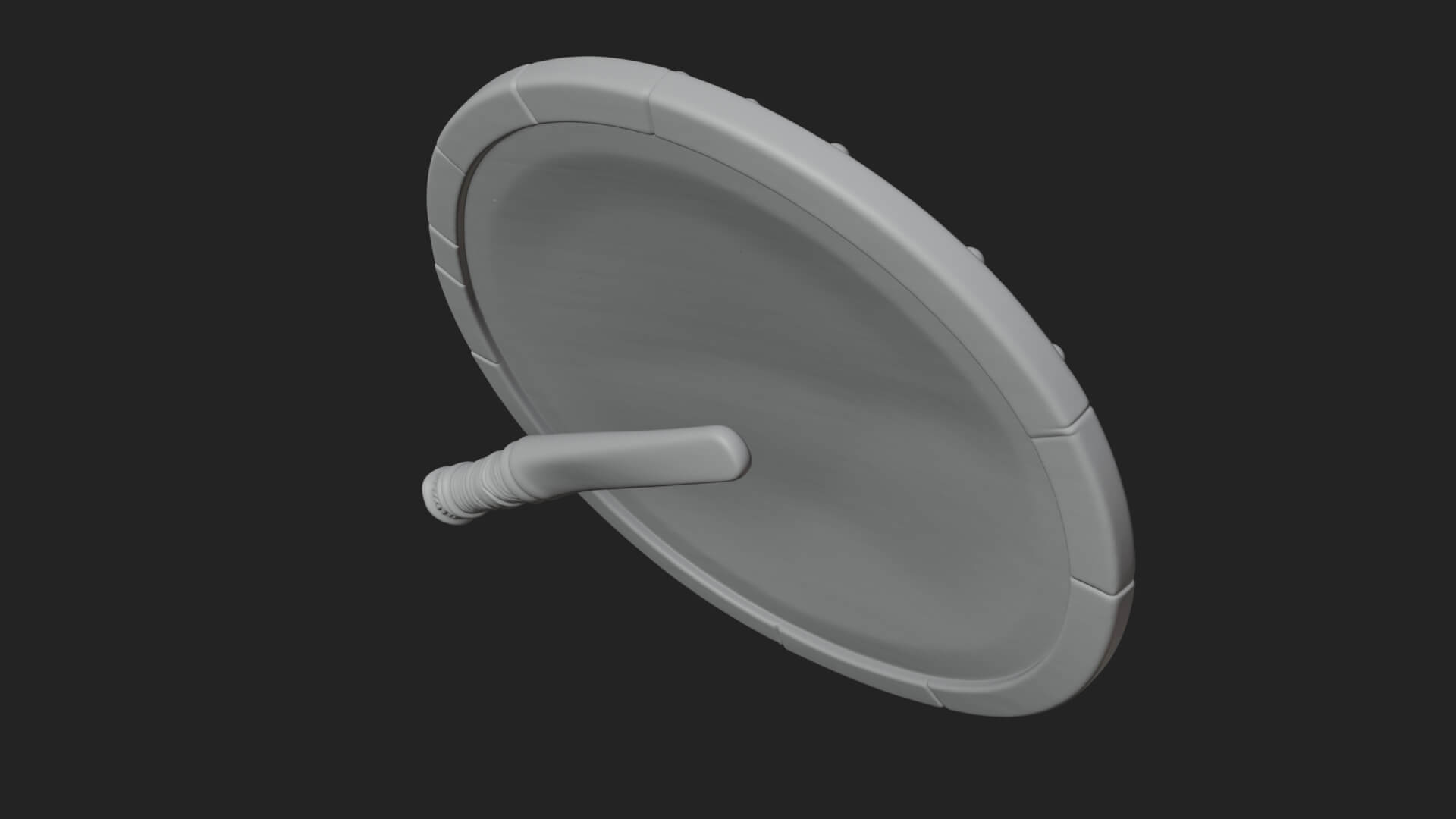 Riveted Round War Shield Model Design 9 3D Print Model 3D Model