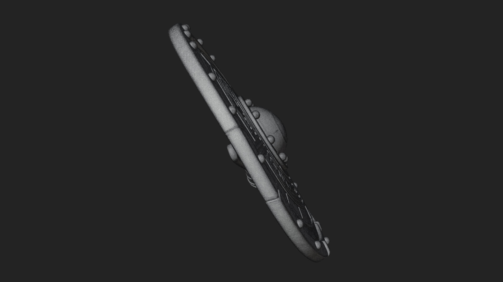 Riveted Round War Shield Model Design 9 3D Print Model 3D Model