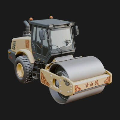 Road Roller Model Design 10 3D Print Model