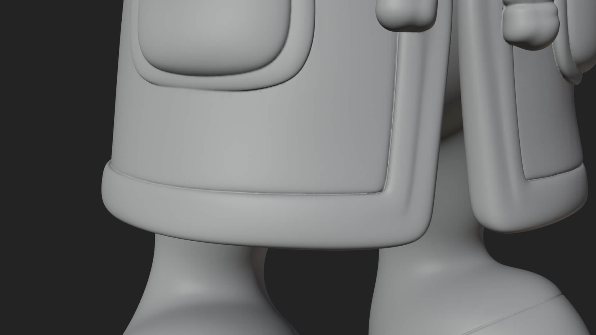 Robed Cartoon Horse Statue Design 1 3D Print Model 3D Model