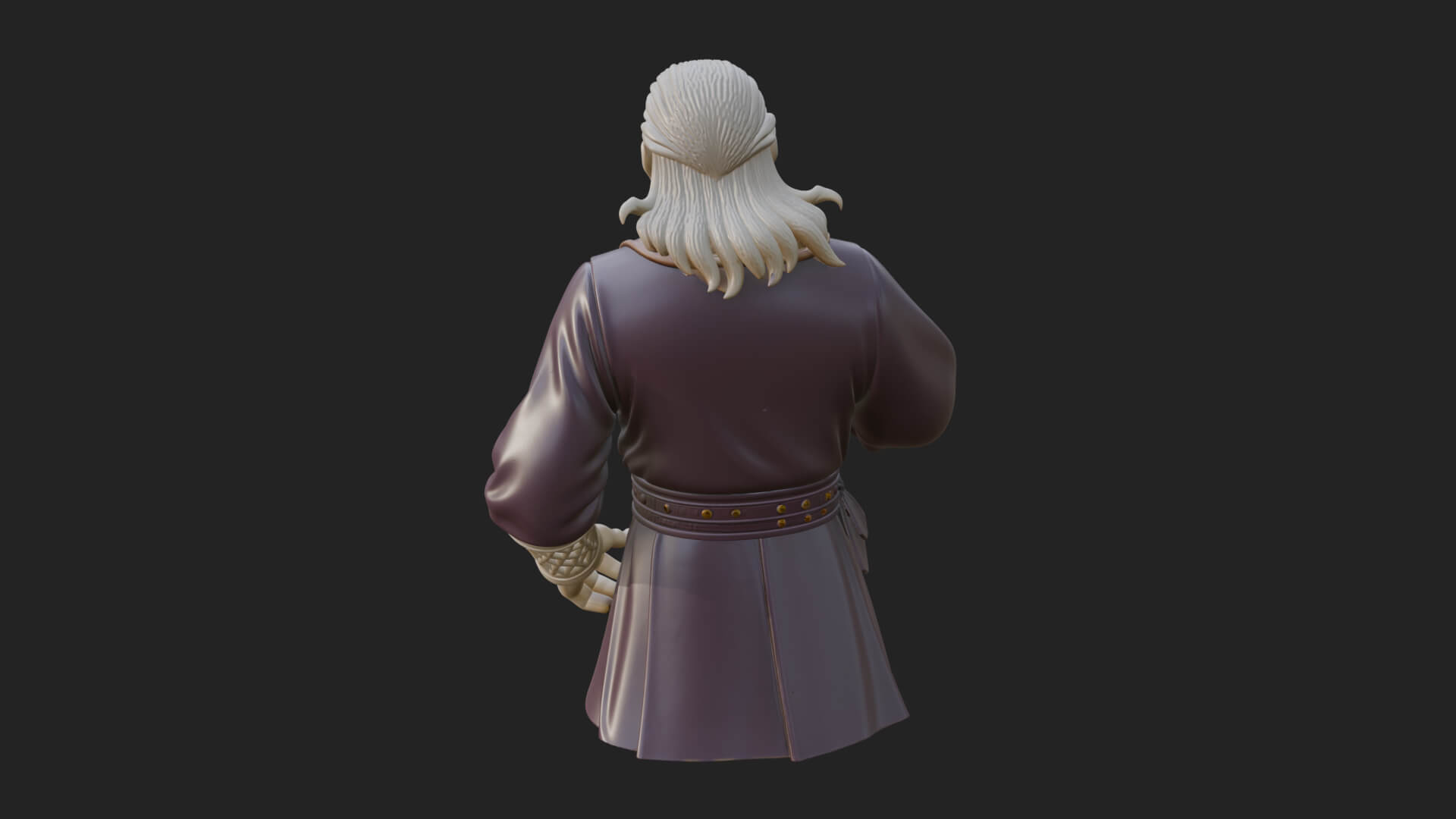 Robed Elder Sage Bust Design 3 3D Print Model 3D Model