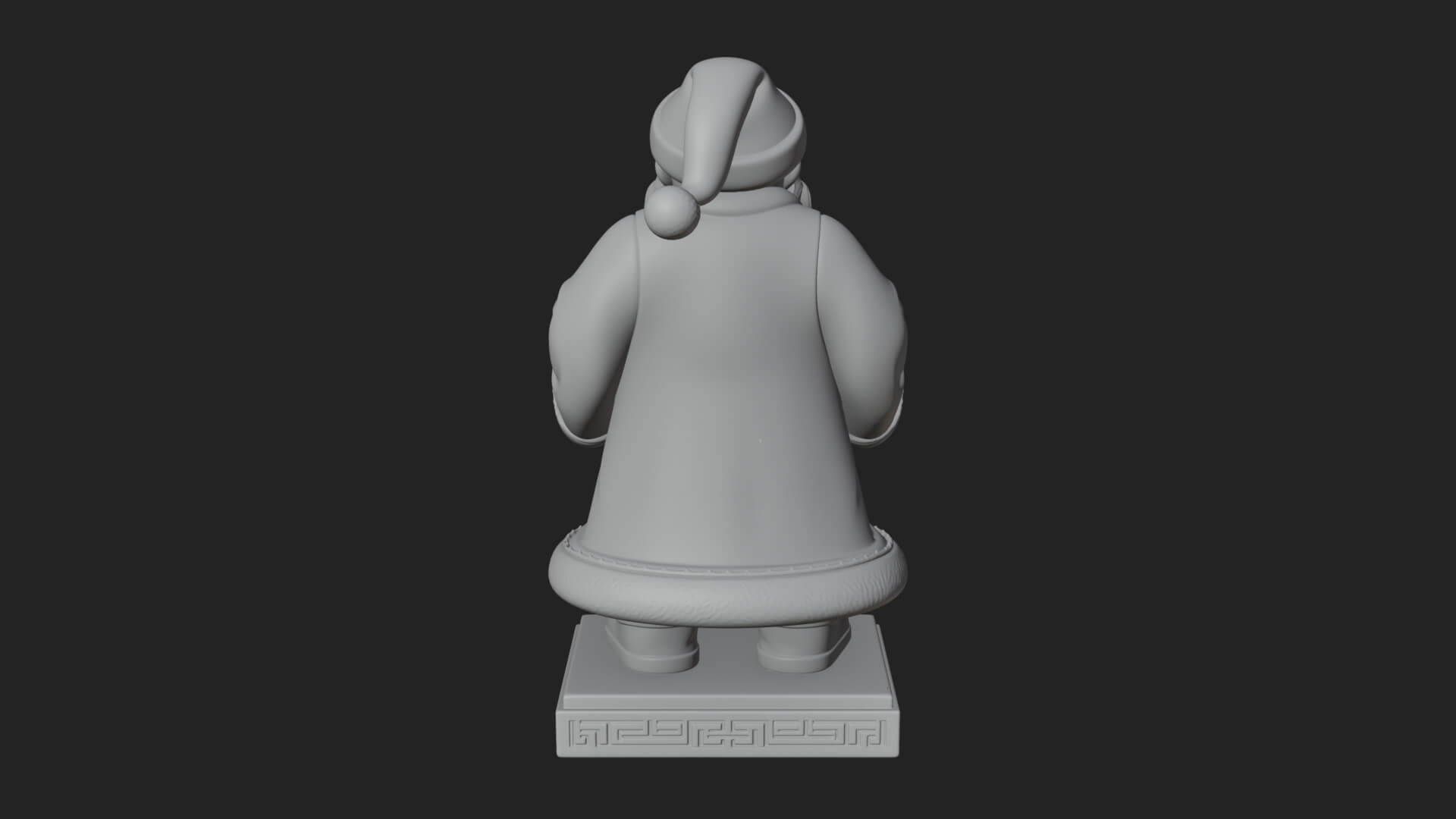 Robed Father Christmas Statue Design 10 3D Print Model 3D Model
