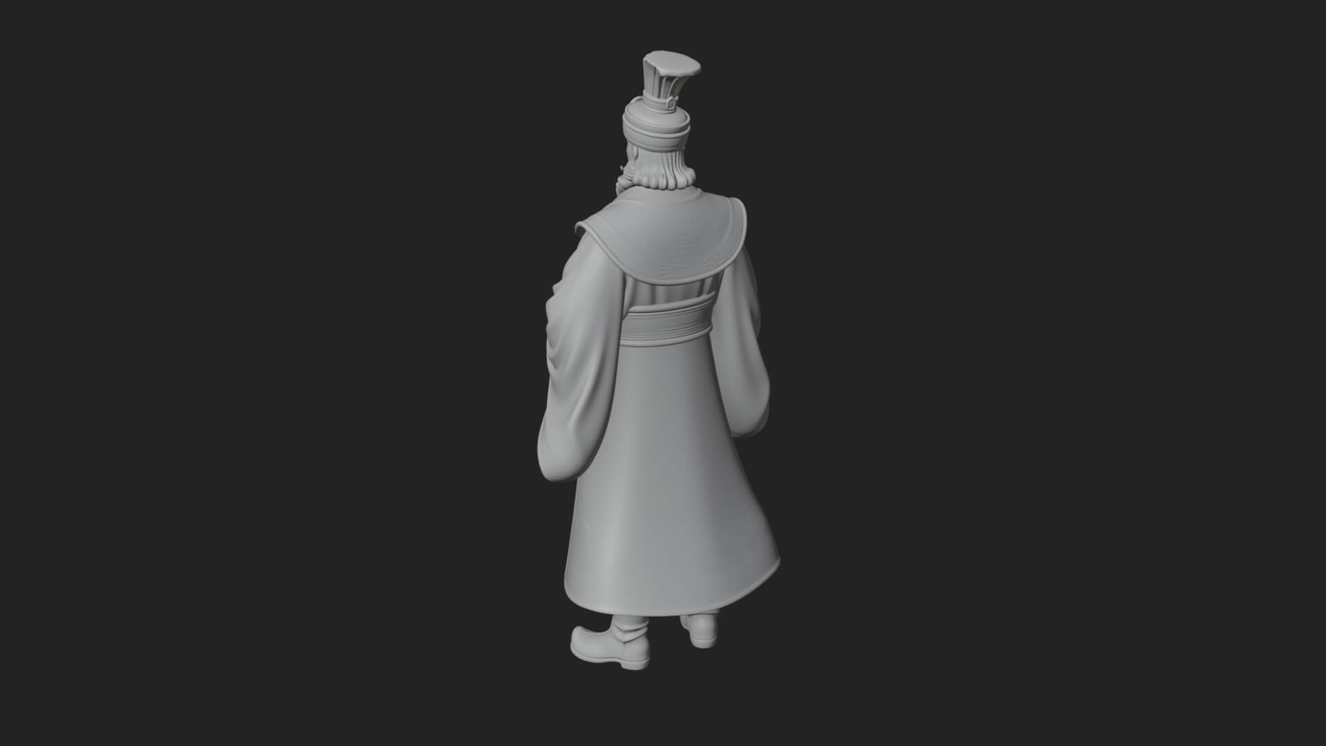 Robed High Priest Statue Design 1 3D Print Model 3D Model