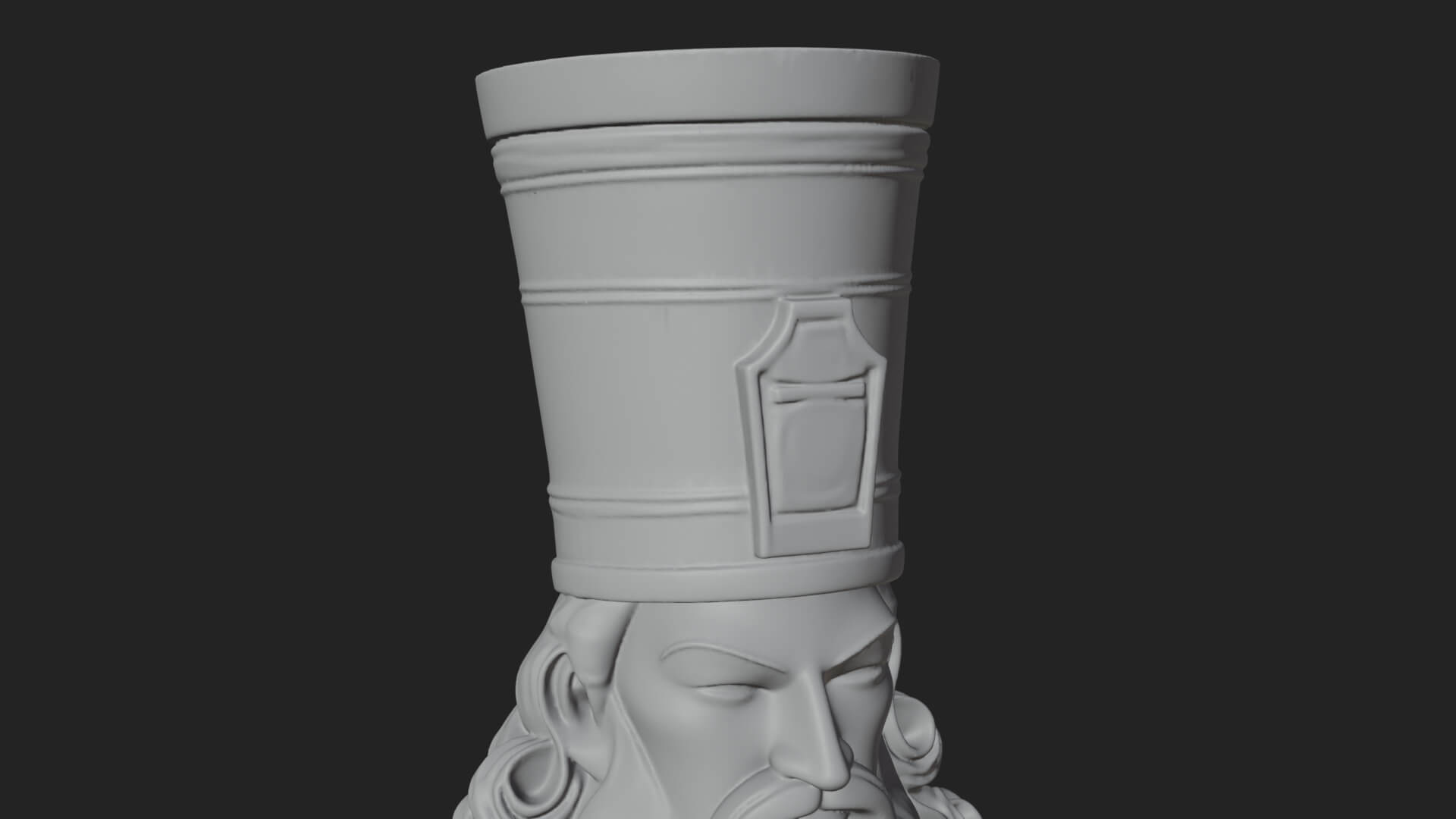 Robed High Priest Statue Design 2 3D Print Model 3D Model