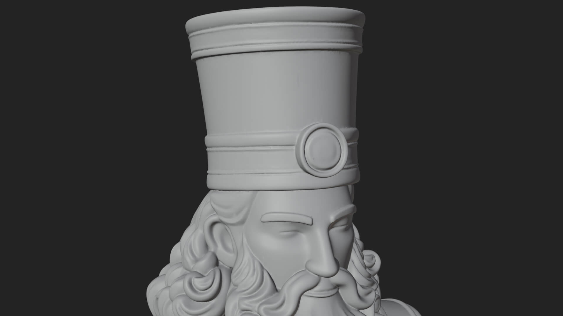 Robed High Priest Statue Design 4 3D Print Model 3D Model
