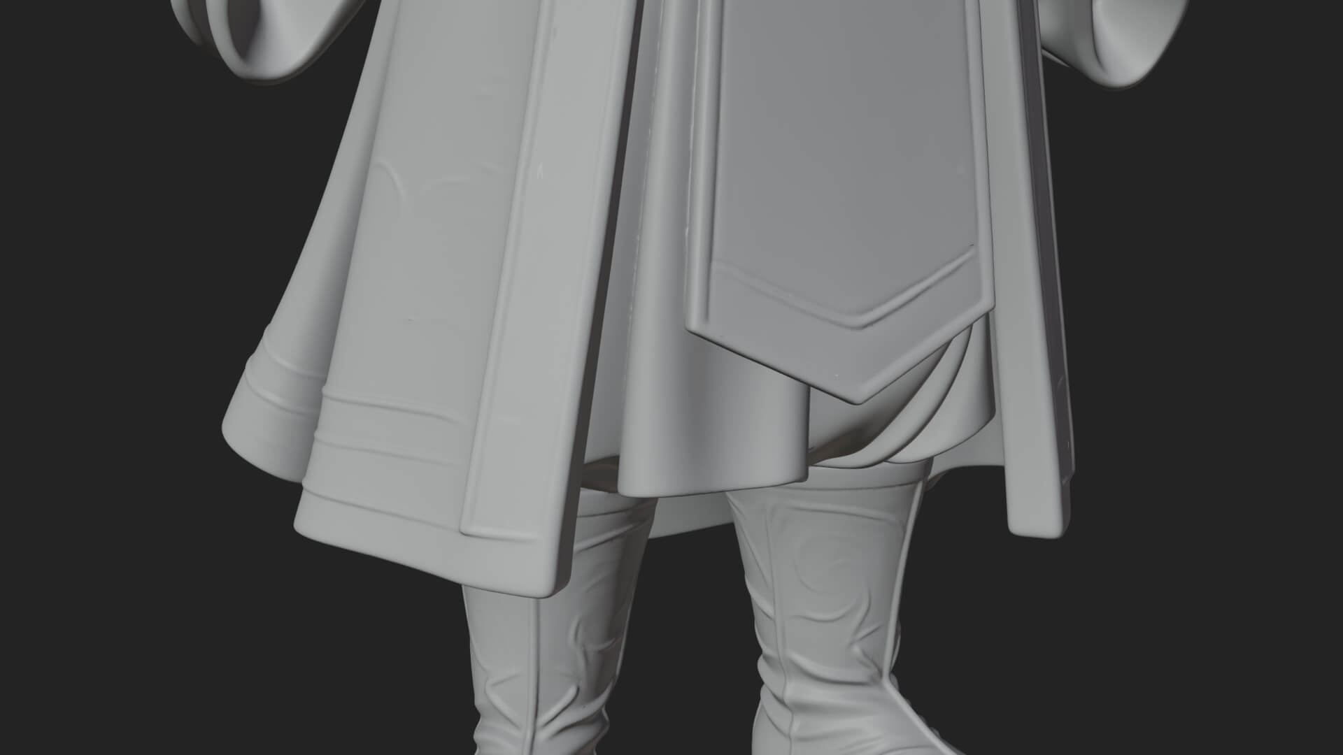 Robed High Priest Statue Design 5 3D Print Model 3D Model
