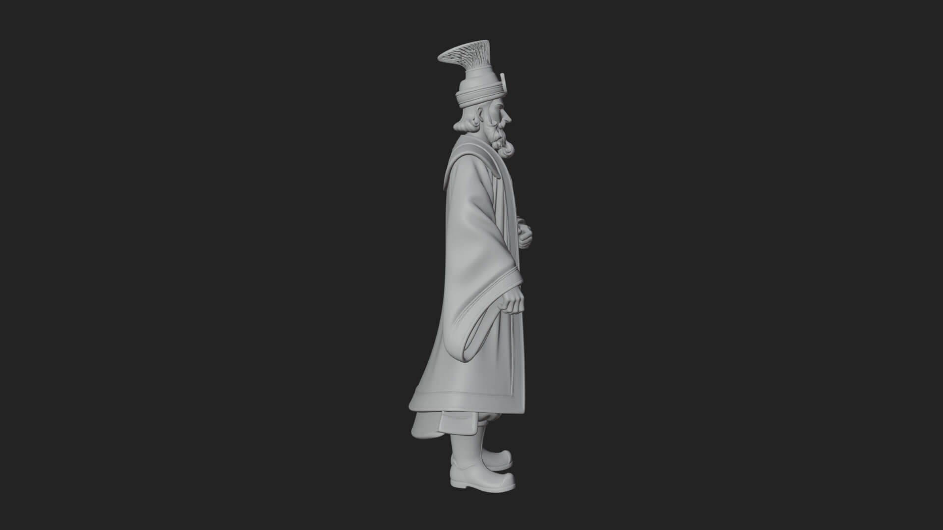 Robed High Priest Statue Design 6 3D Print Model 3D Model