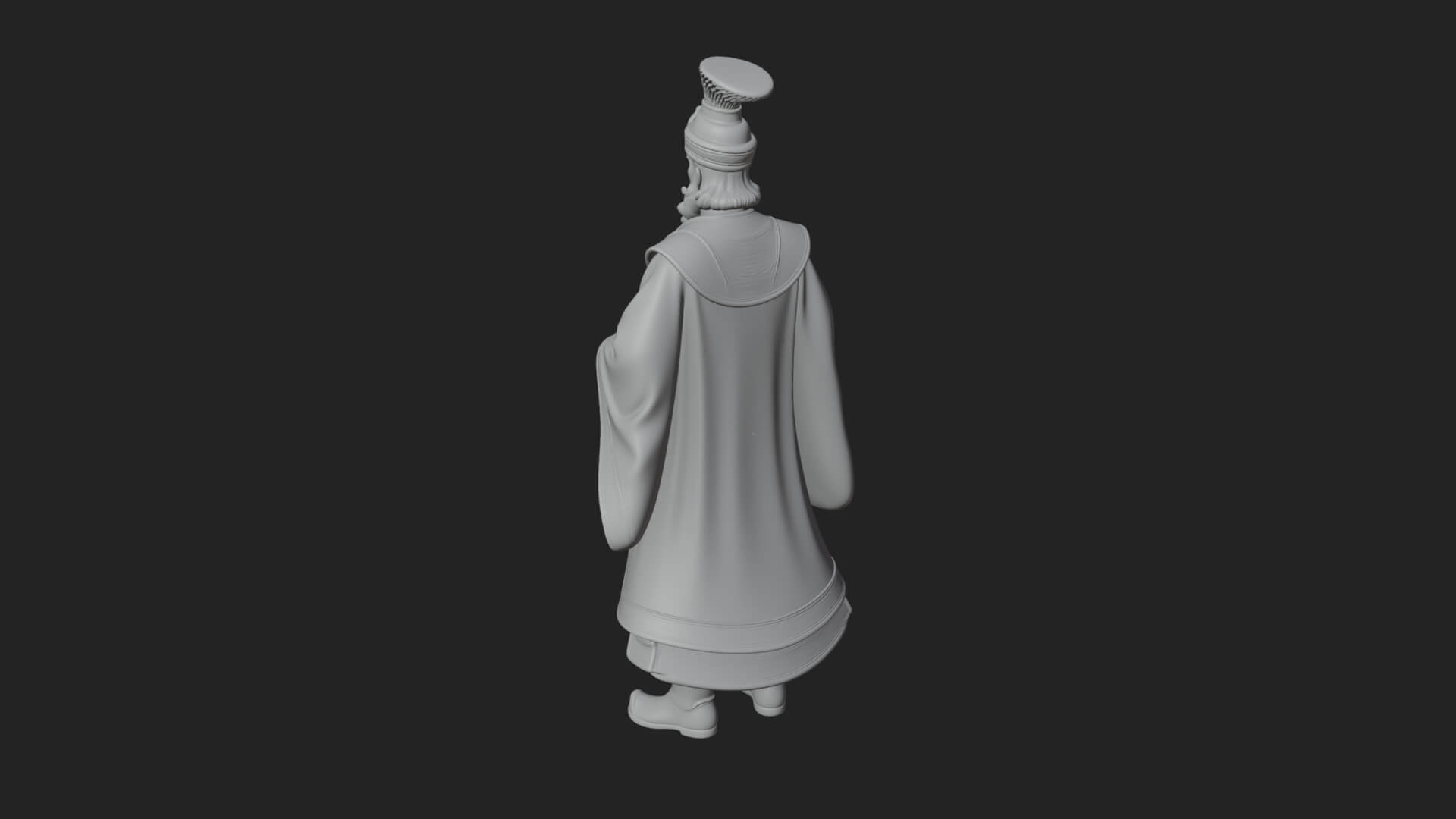 Robed High Priest Statue Design 6 3D Print Model 3D Model