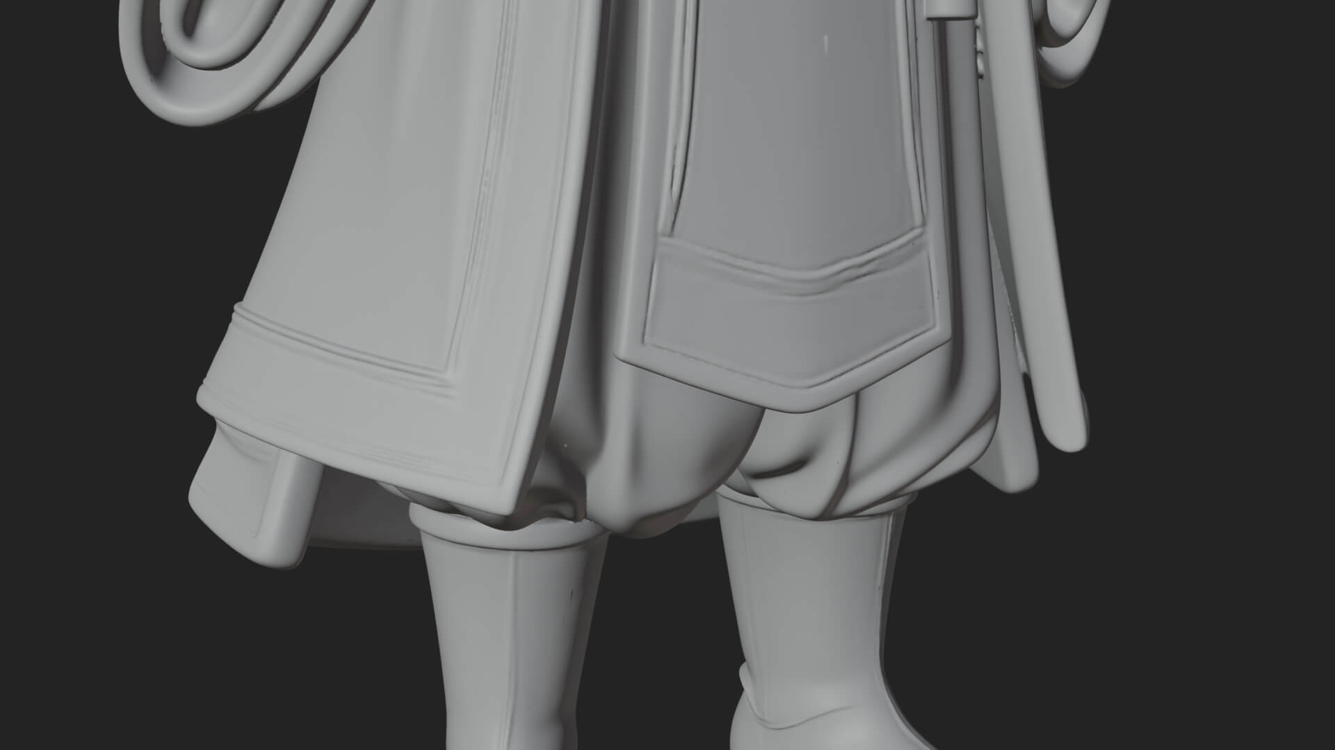 Robed High Priest Statue Design 6 3D Print Model 3D Model