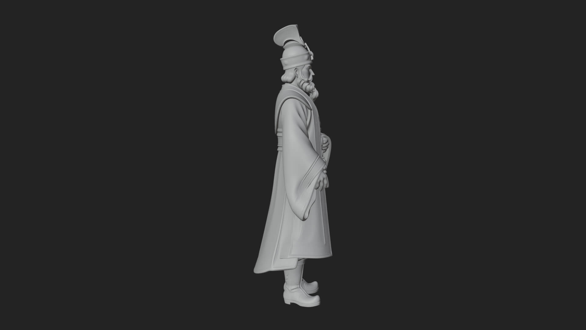 Robed High Priest Statue Design 8 3D Print Model 3D Model