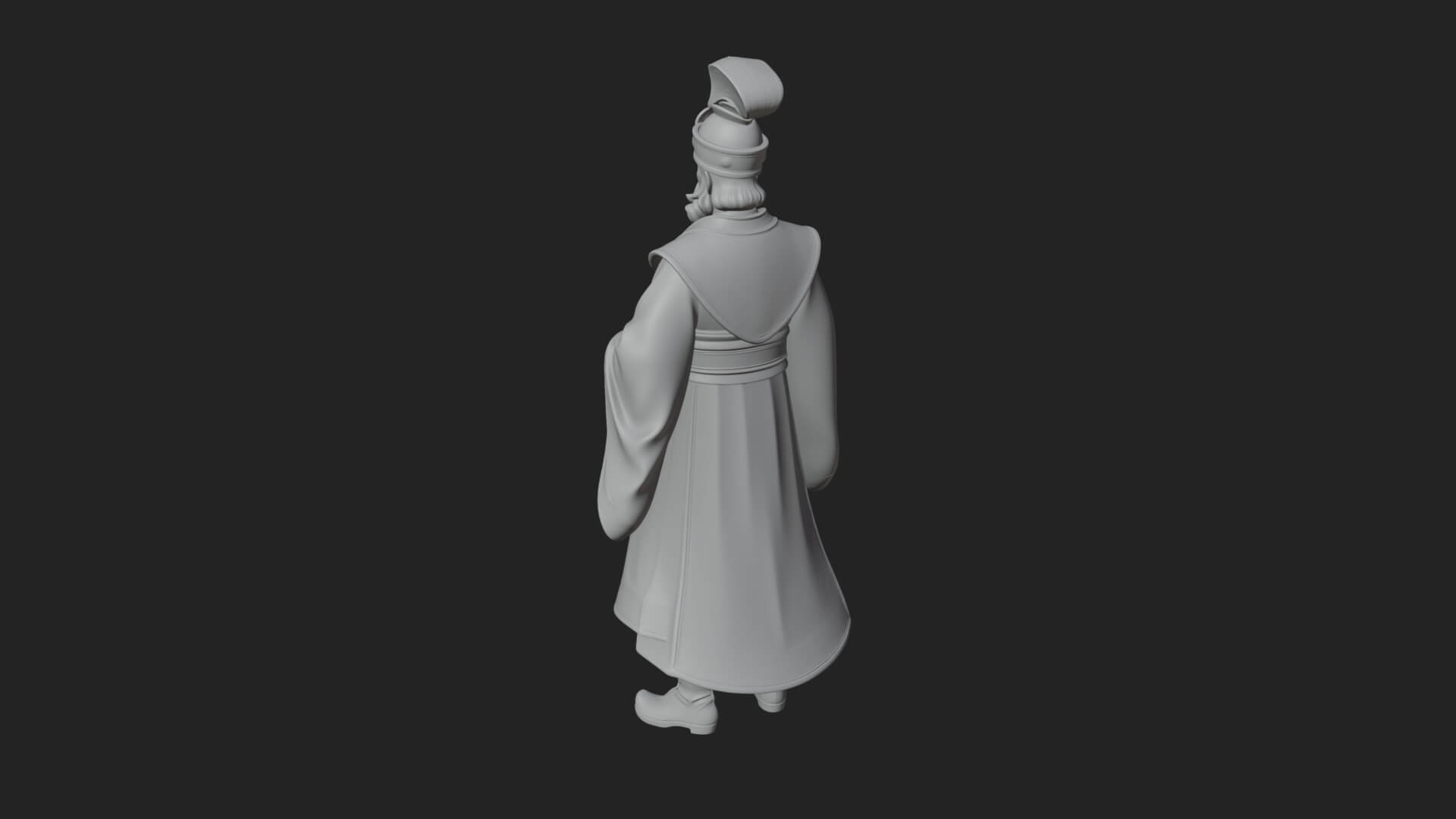 Robed High Priest Statue Design 8 3D Print Model 3D Model