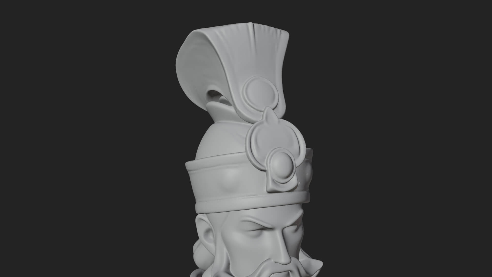 Robed High Priest Statue Design 8 3D Print Model 3D Model