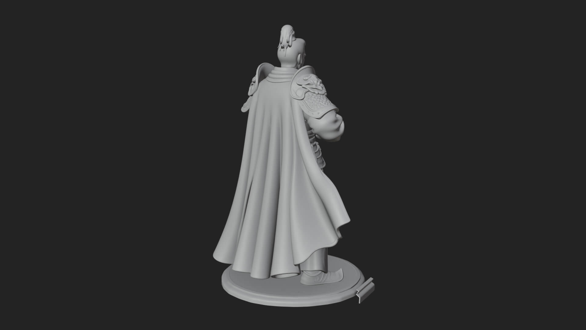 Robed Marksman with Musket Statue Design 7 3D Print Model 3D Model