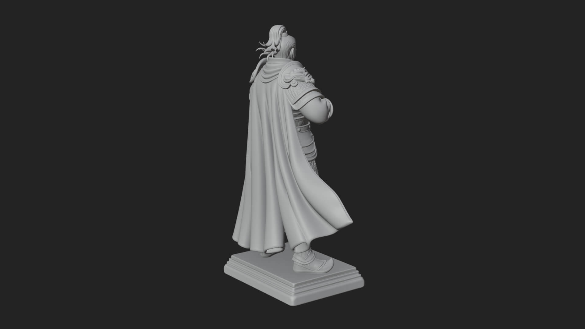 Robed Marksman with Musket Statue Design 8 3D Print Model 3D Model
