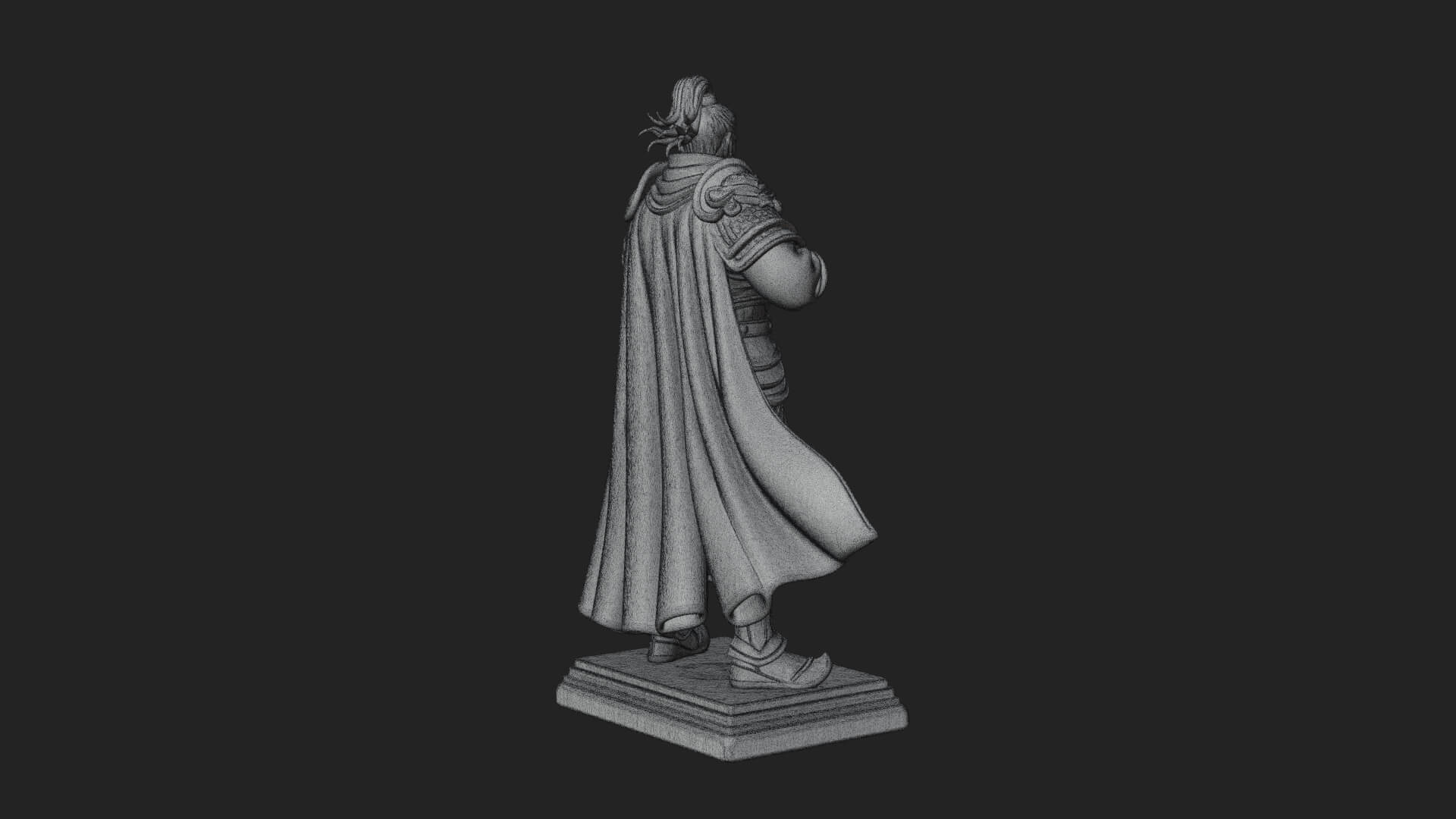 Robed Marksman with Musket Statue Design 8 3D Print Model 3D Model