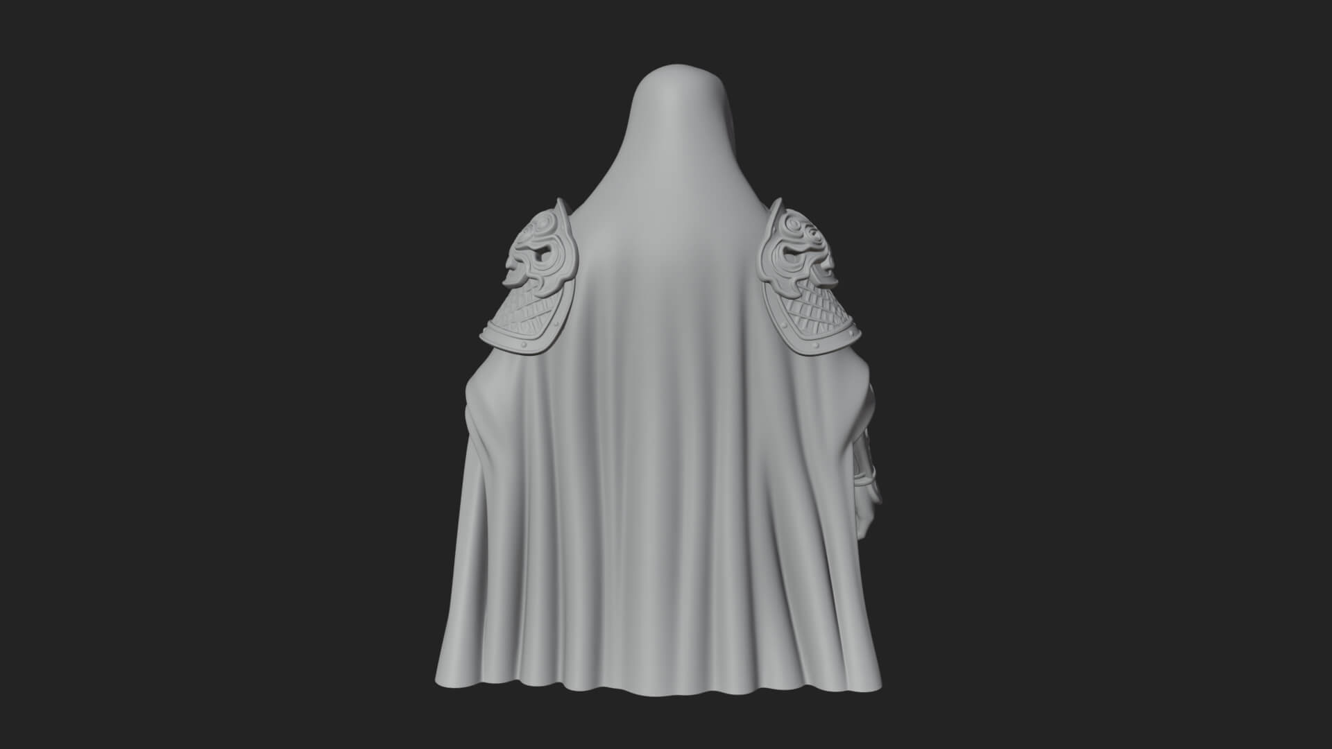 Robed Master Standing Statue Design 6 3D Print Model 3D Model
