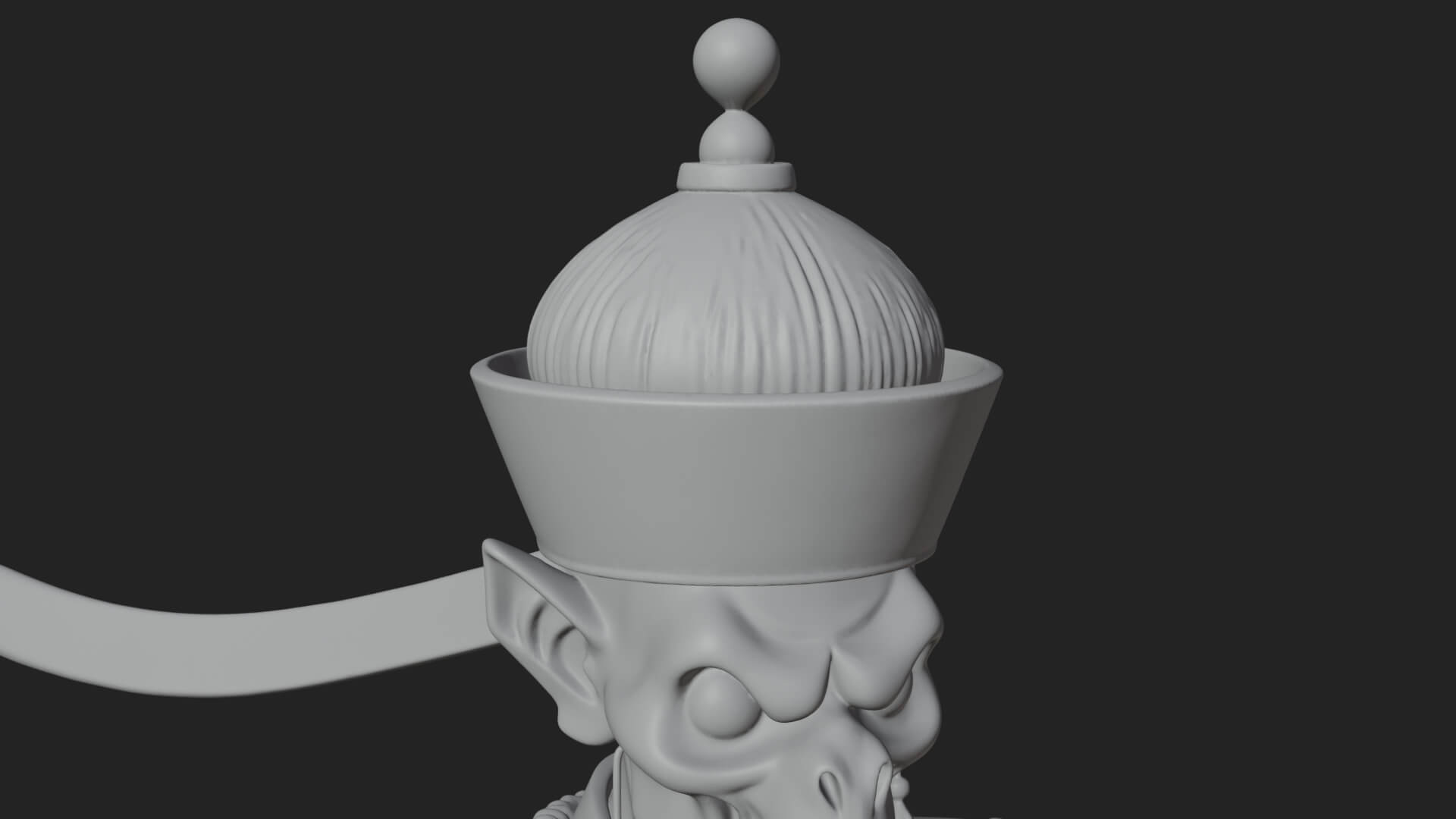 Robed Oriental Revenant Statue Design 1 3D Print Model 3D Model