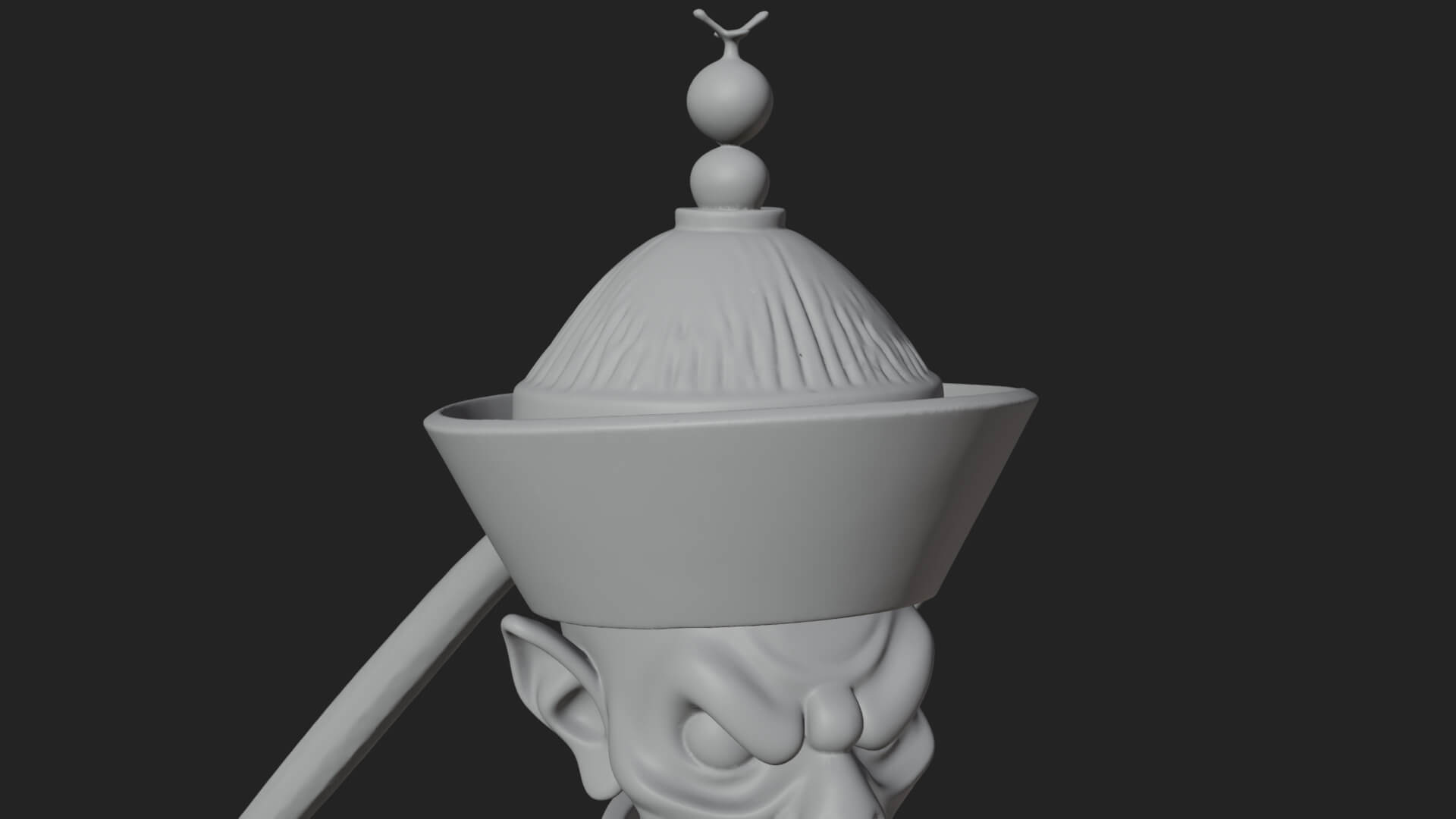 Robed Oriental Revenant Statue Design 2 3D Print Model 3D Model