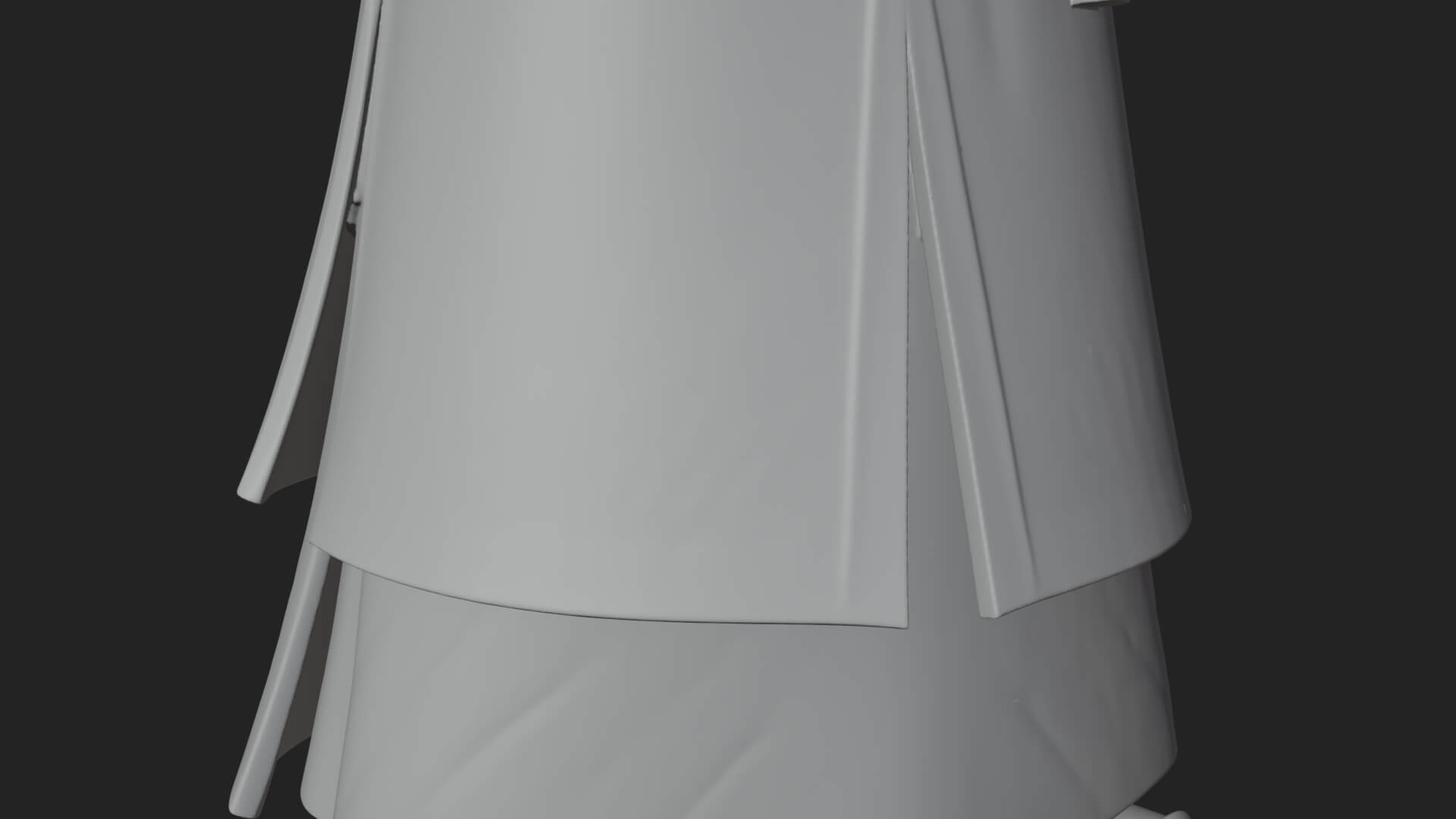 Robed Oriental Revenant Statue Design 2 3D Print Model 3D Model