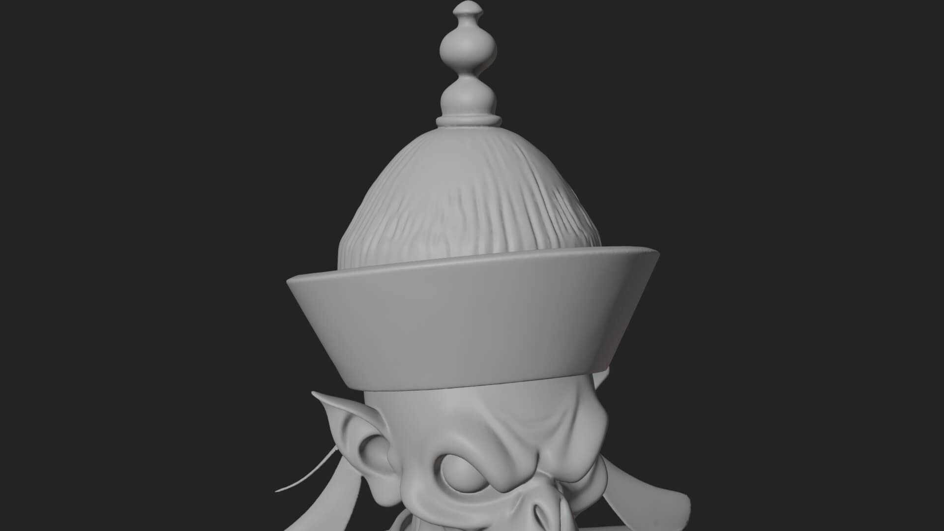 Robed Oriental Revenant Statue Design 3 3D Print Model 3D Model