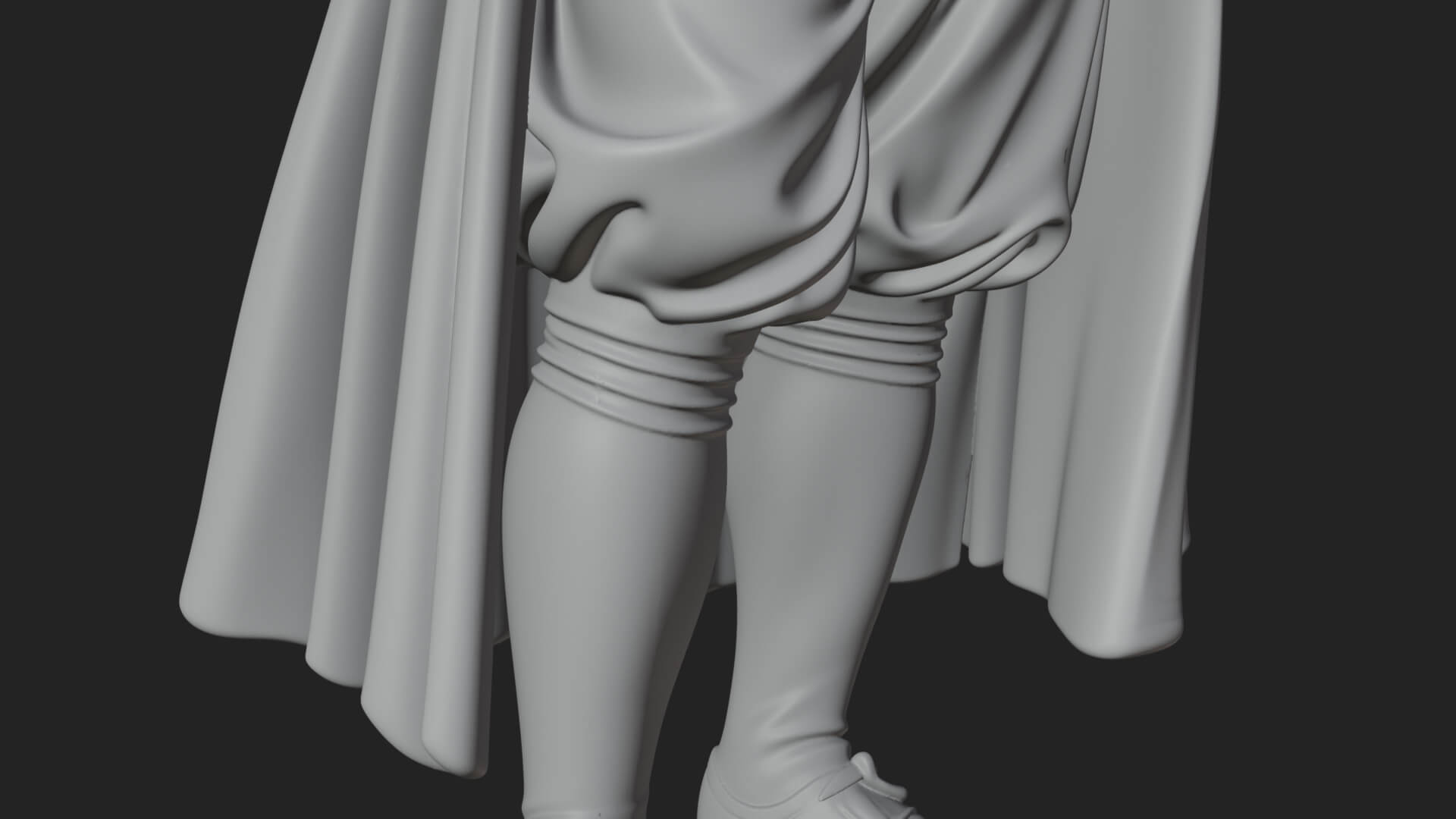 Robed Scholar Statue Design 5 3D Print Model 3D Model
