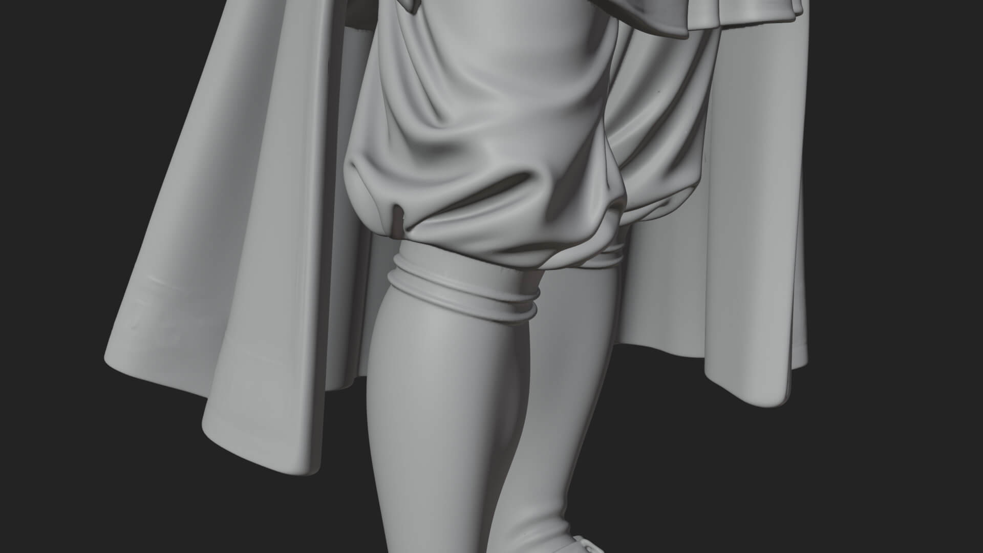 Robed Scholar Statue Design 6 3D Print Model 3D Model