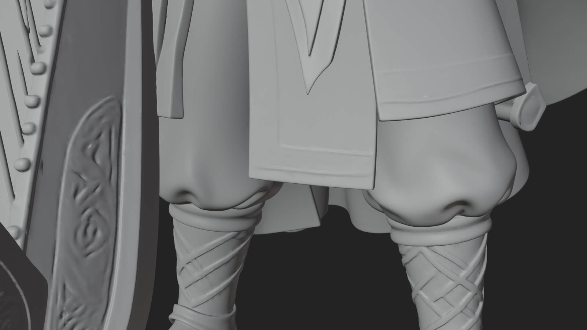 Robed Scholar Statue Design 7 3D Print Model 3D Model