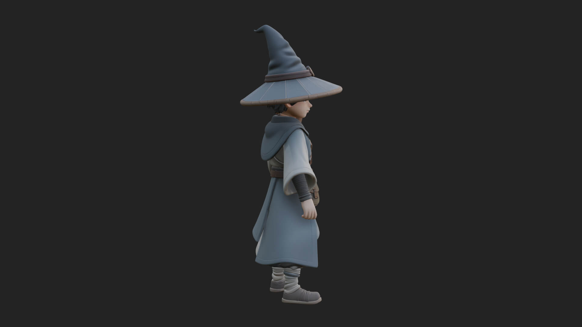 Robed Wizard Statue Design 11 3D Print Model 3D Model