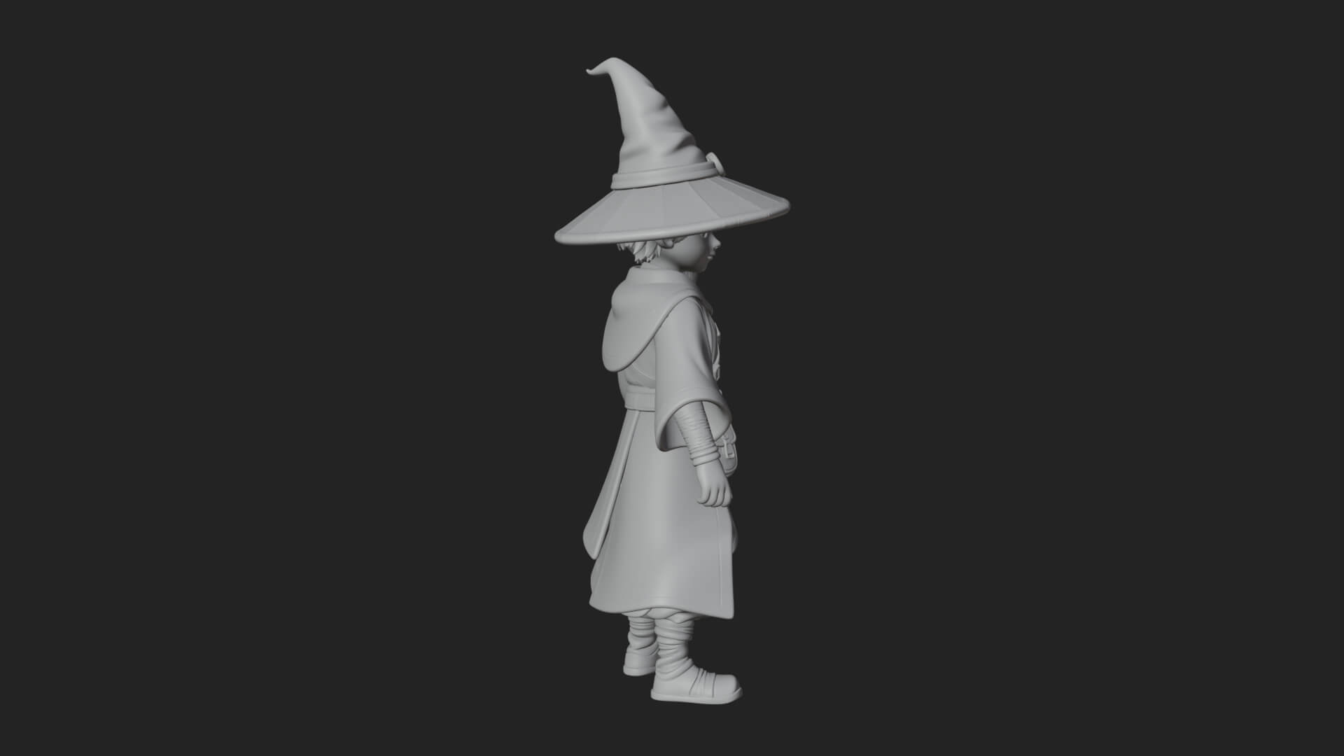 Robed Wizard Statue Design 11 3D Print Model 3D Model