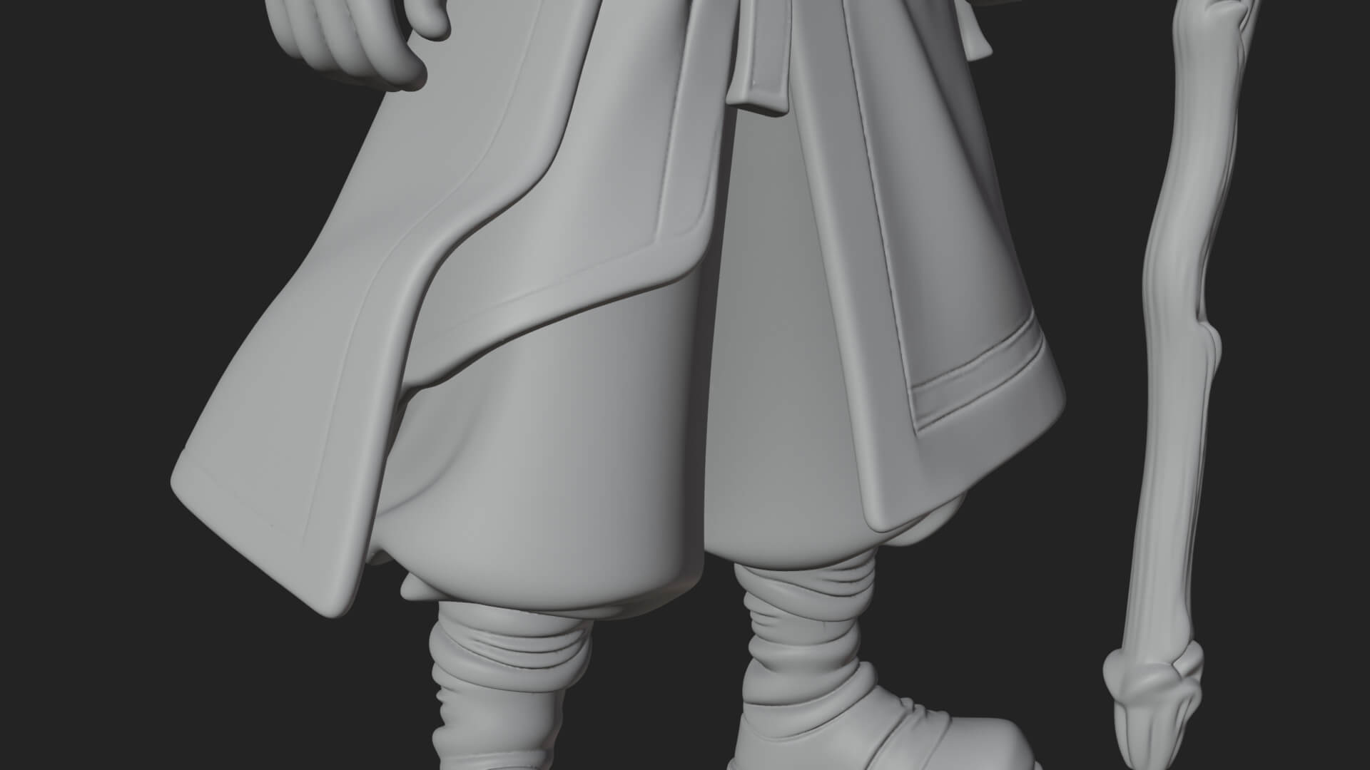 Robed Wizard Statue Design 11 3D Print Model 3D Model