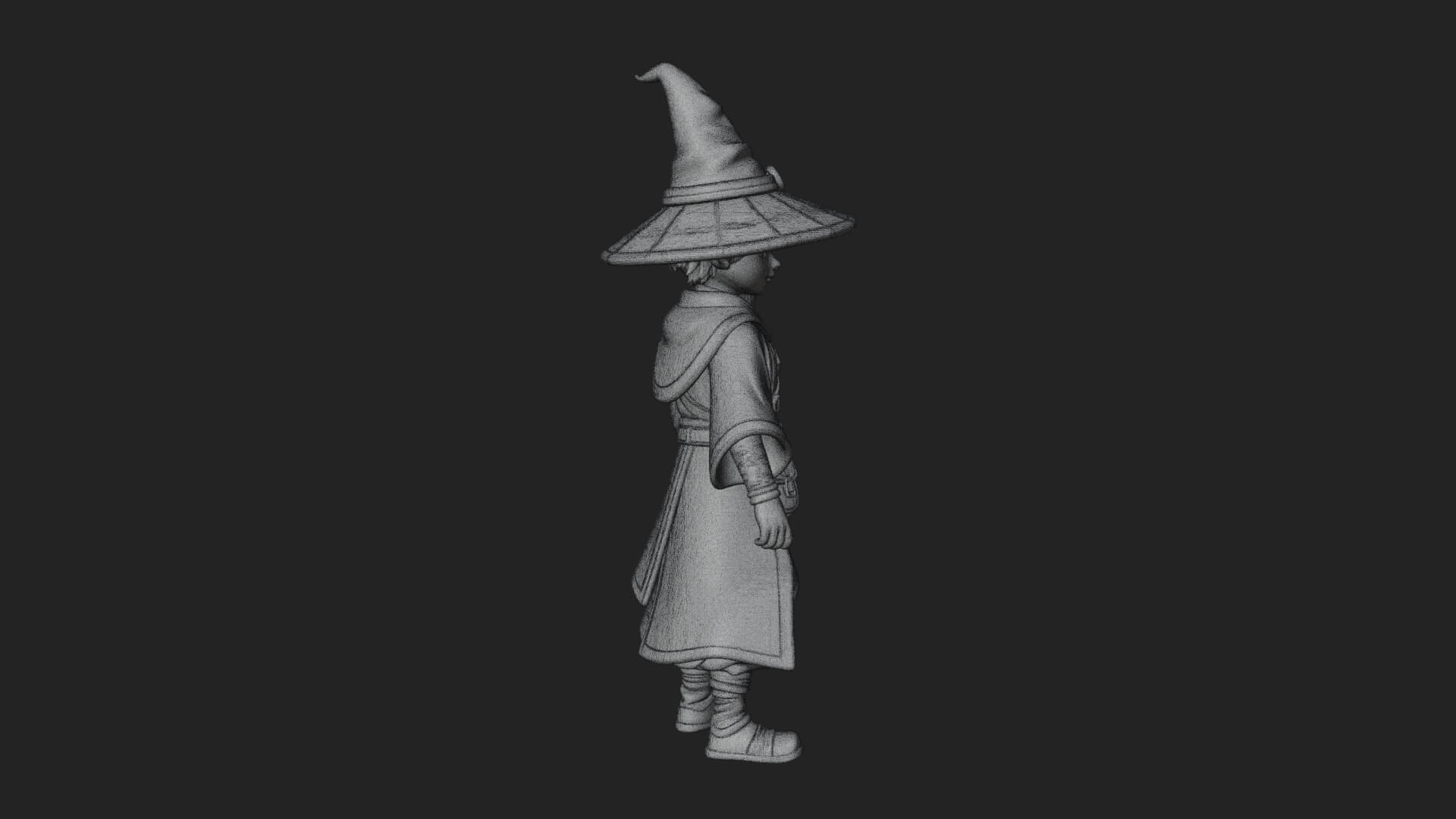 Robed Wizard Statue Design 11 3D Print Model 3D Model