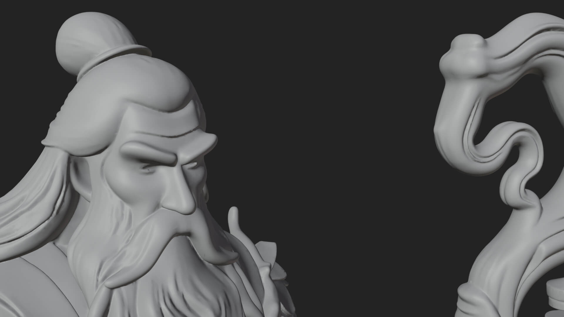 Robed Wizard Statue Design 12 3D Print Model 3D Model