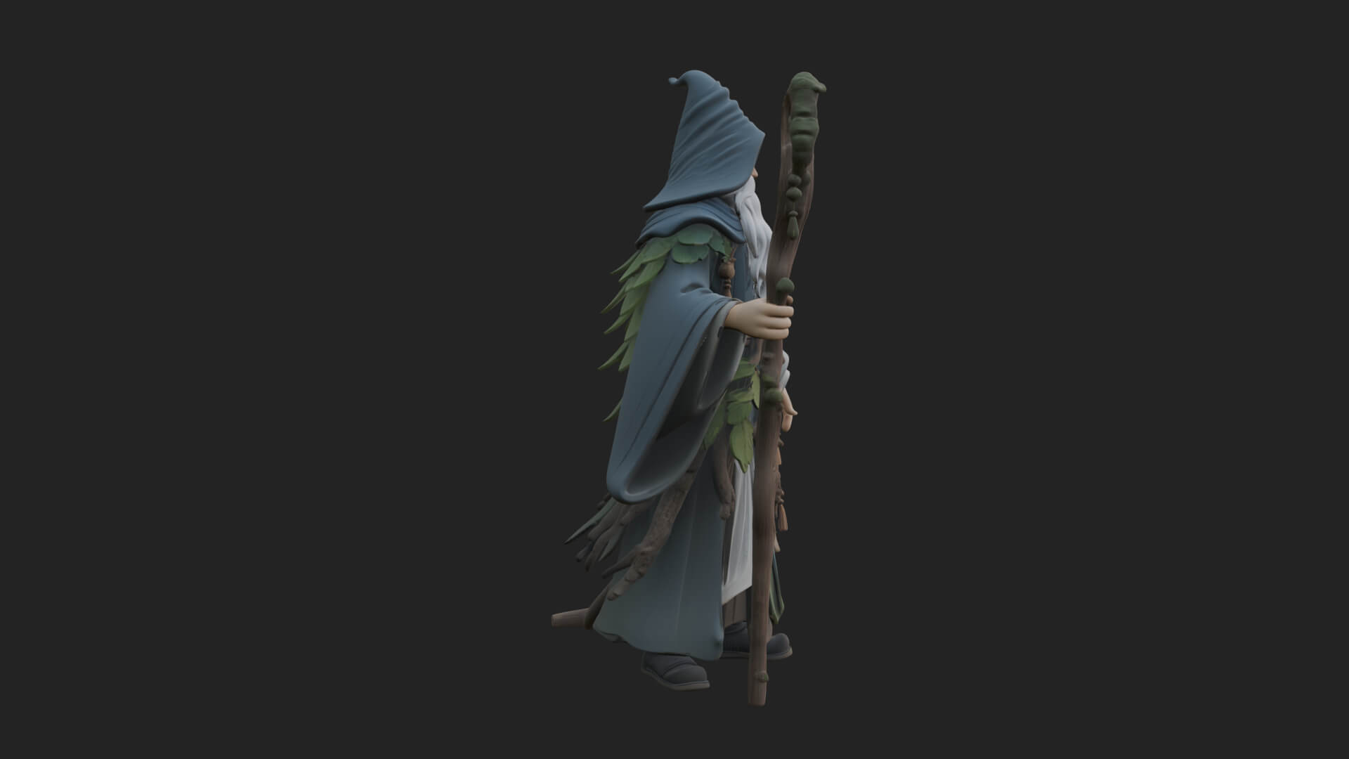 Robed Wizard Statue Design 13 3D Print Model 3D Model