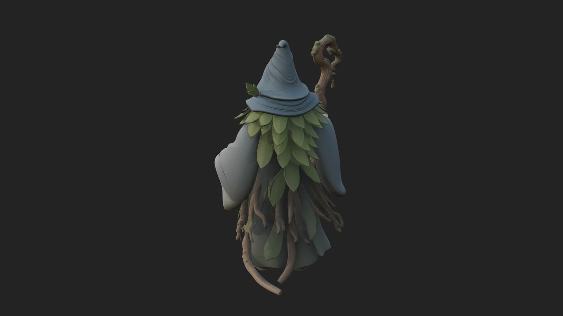 Robed Wizard Statue Design 13 3D Print Model 3D Model
