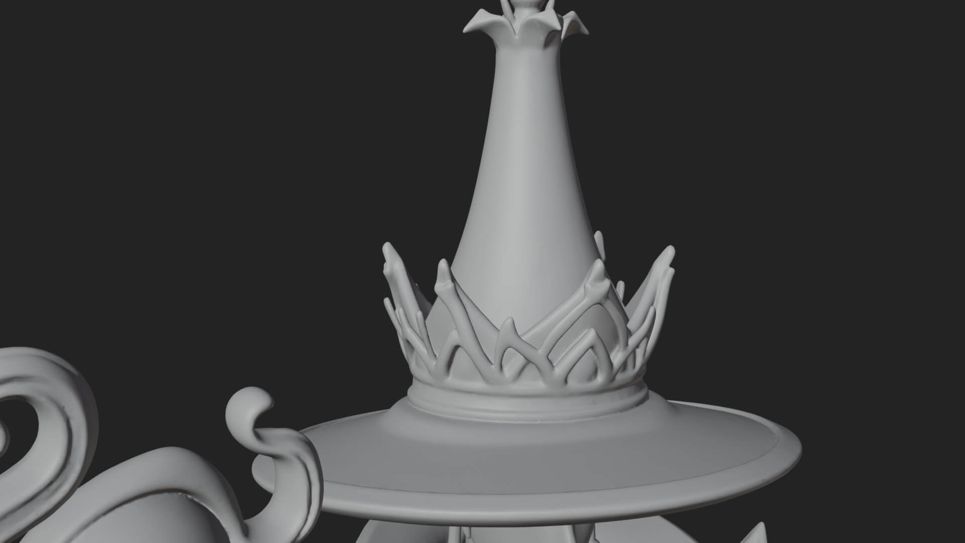 Robed Wizard Statue Design 14 3D Print Model 3D Model