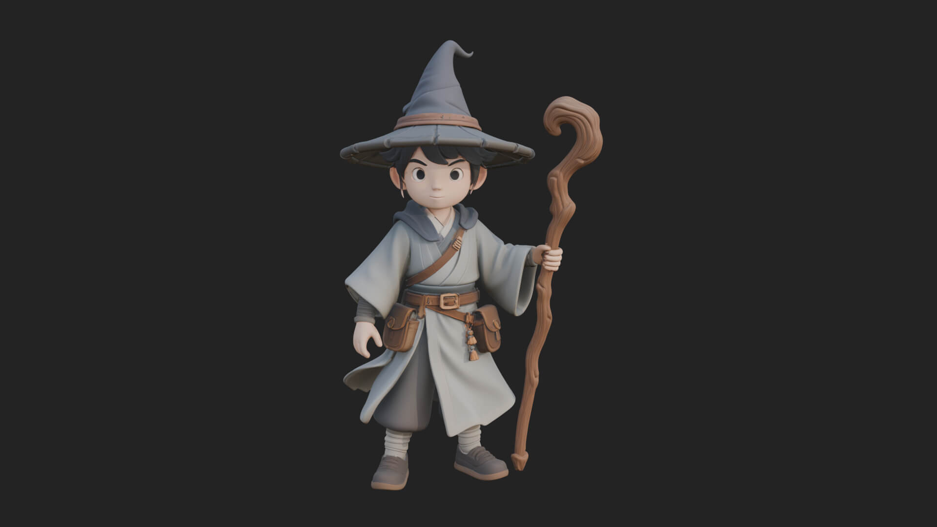 Robed Wizard Statue Design 15 3D Print Model 3D Model