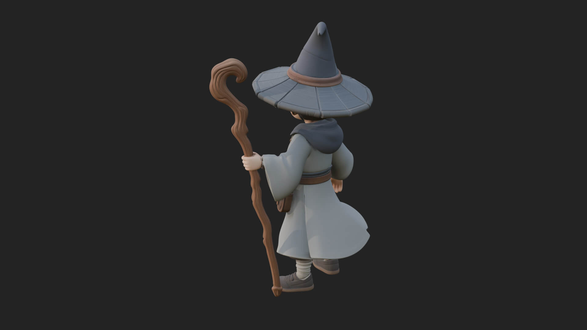 Robed Wizard Statue Design 15 3D Print Model 3D Model