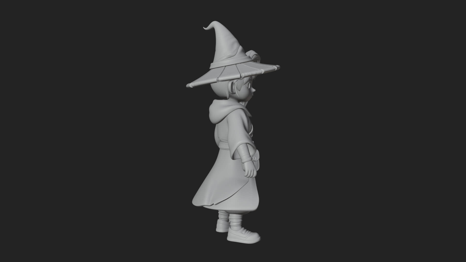 Robed Wizard Statue Design 15 3D Print Model 3D Model