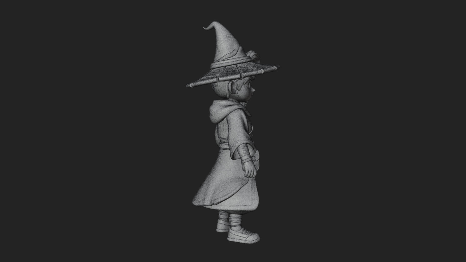 Robed Wizard Statue Design 15 3D Print Model 3D Model