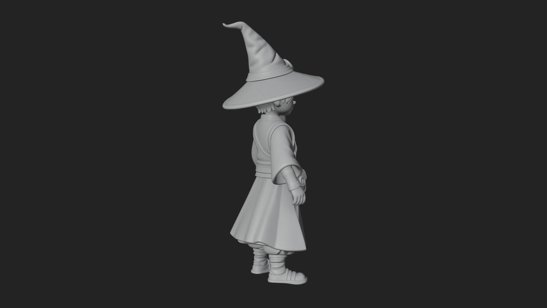 Robed Wizard Statue Design 16 3D Print Model 3D Model