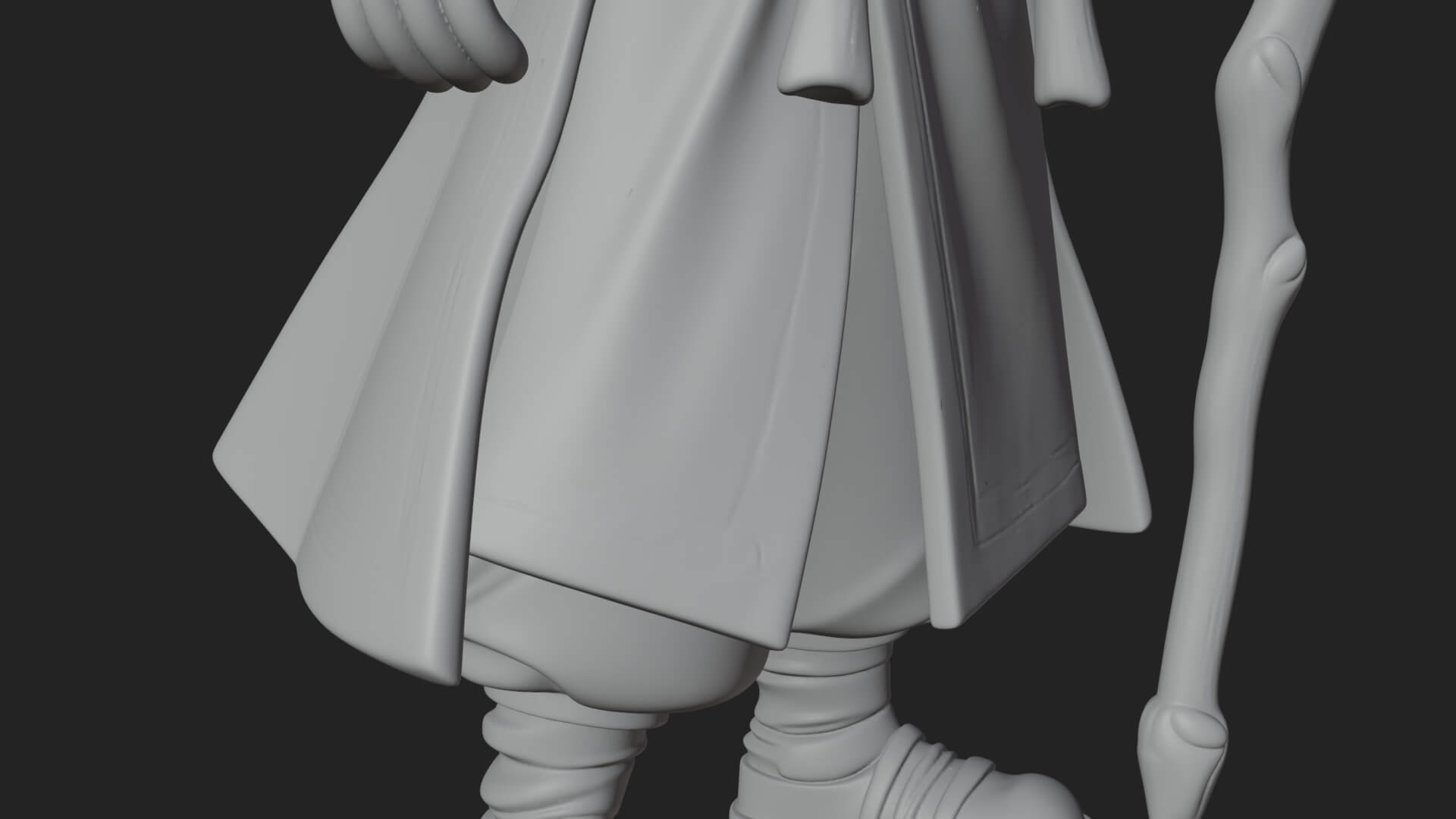 Robed Wizard Statue Design 16 3D Print Model 3D Model