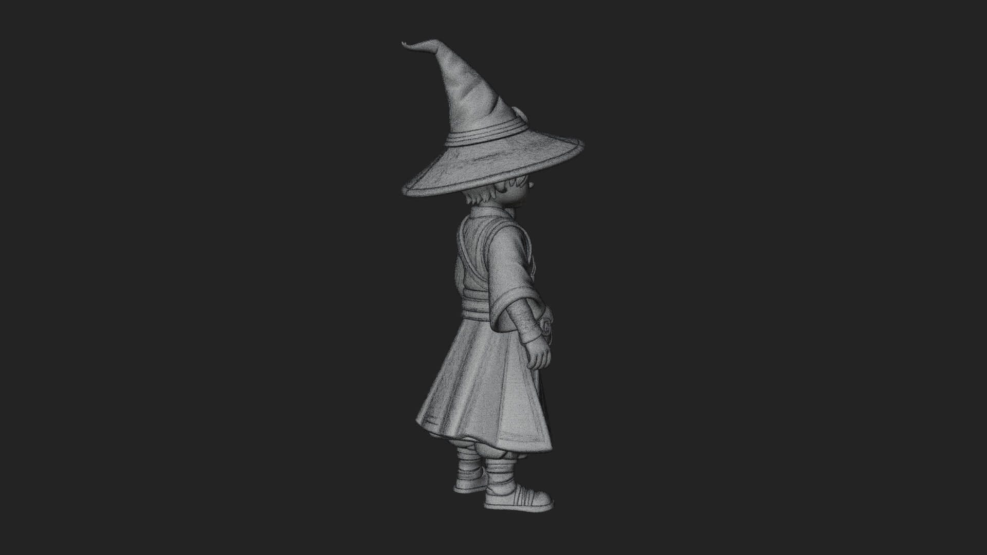 Robed Wizard Statue Design 16 3D Print Model 3D Model
