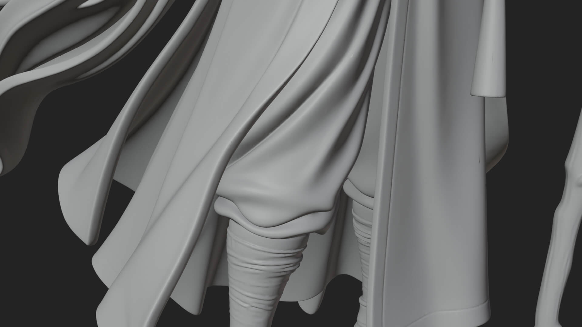 Robed Wizard Statue Design 3 3D Print Model 3D Model