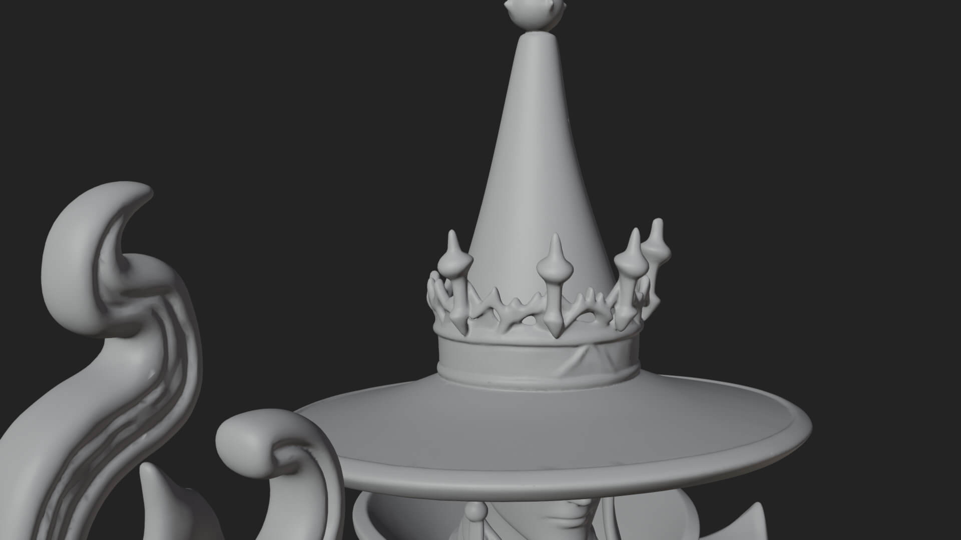 Robed Wizard Statue Design 7 3D Print Model 3D Model
