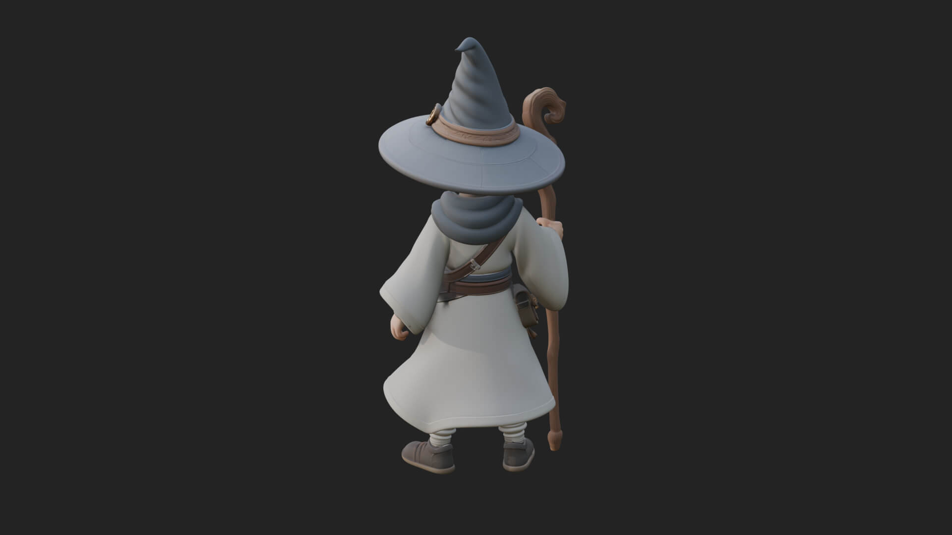 Robed Wizard Statue Design 8 3D Print Model 3D Model