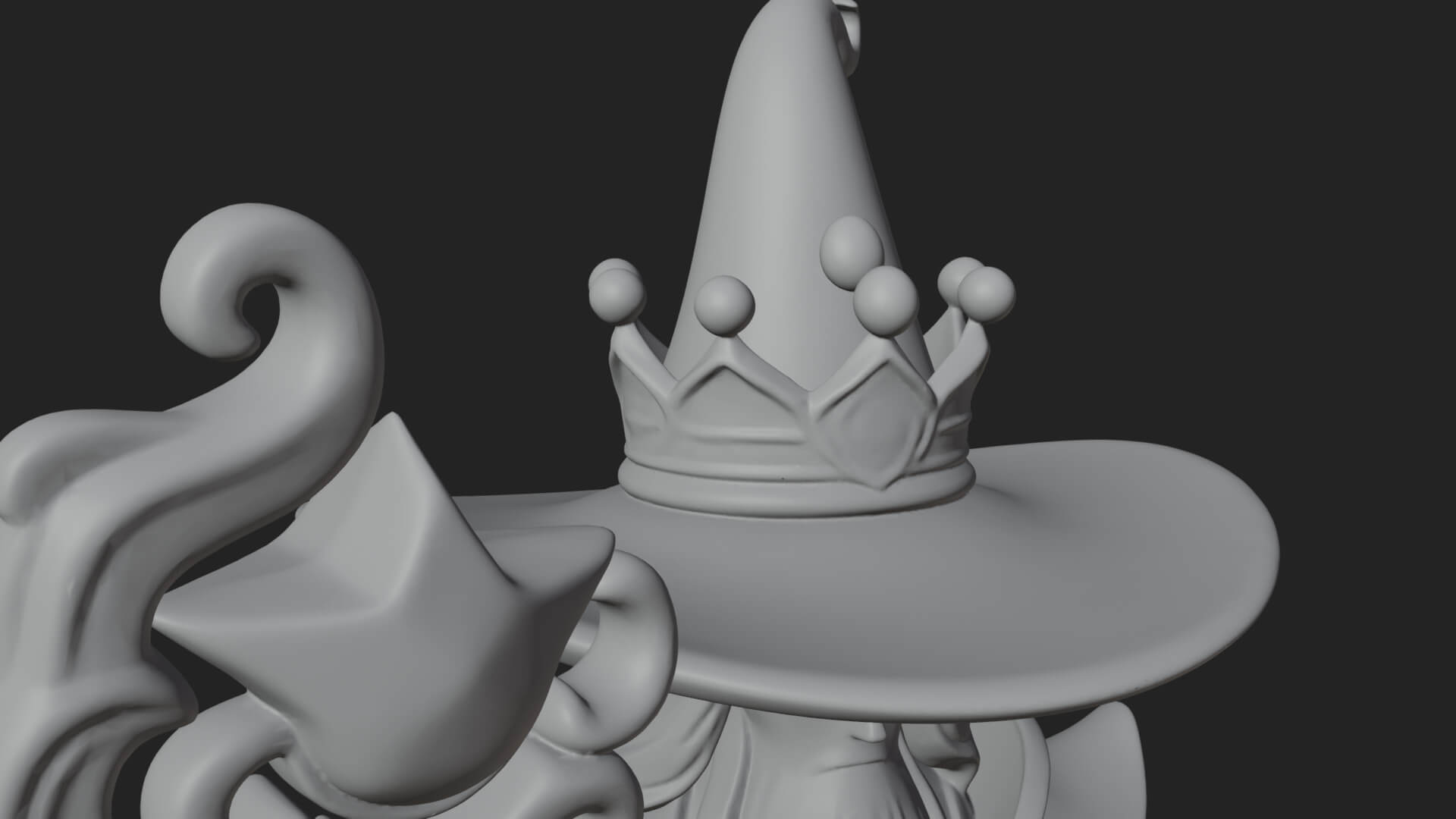 Robed Wizard Statue Design 9 3D Print Model 3D Model