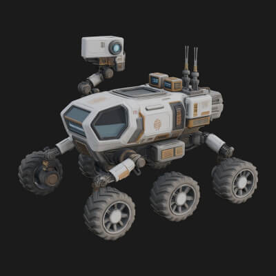 Robotic Rover Model Design 1 3D Print Model